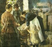 Christian Krohg i baljen France oil painting artist